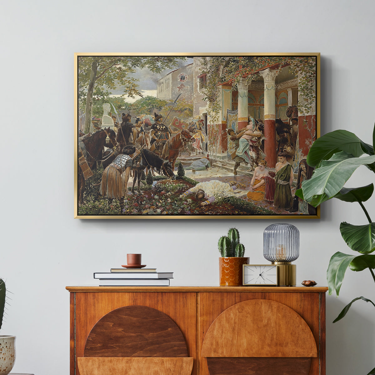Onslaught of the Tartars, c. 1938 - Floater Framed Canvas Print
