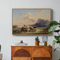 Shepherds and Cattle on Lake Attersee, 1852 - Floater Framed Canvas Print
