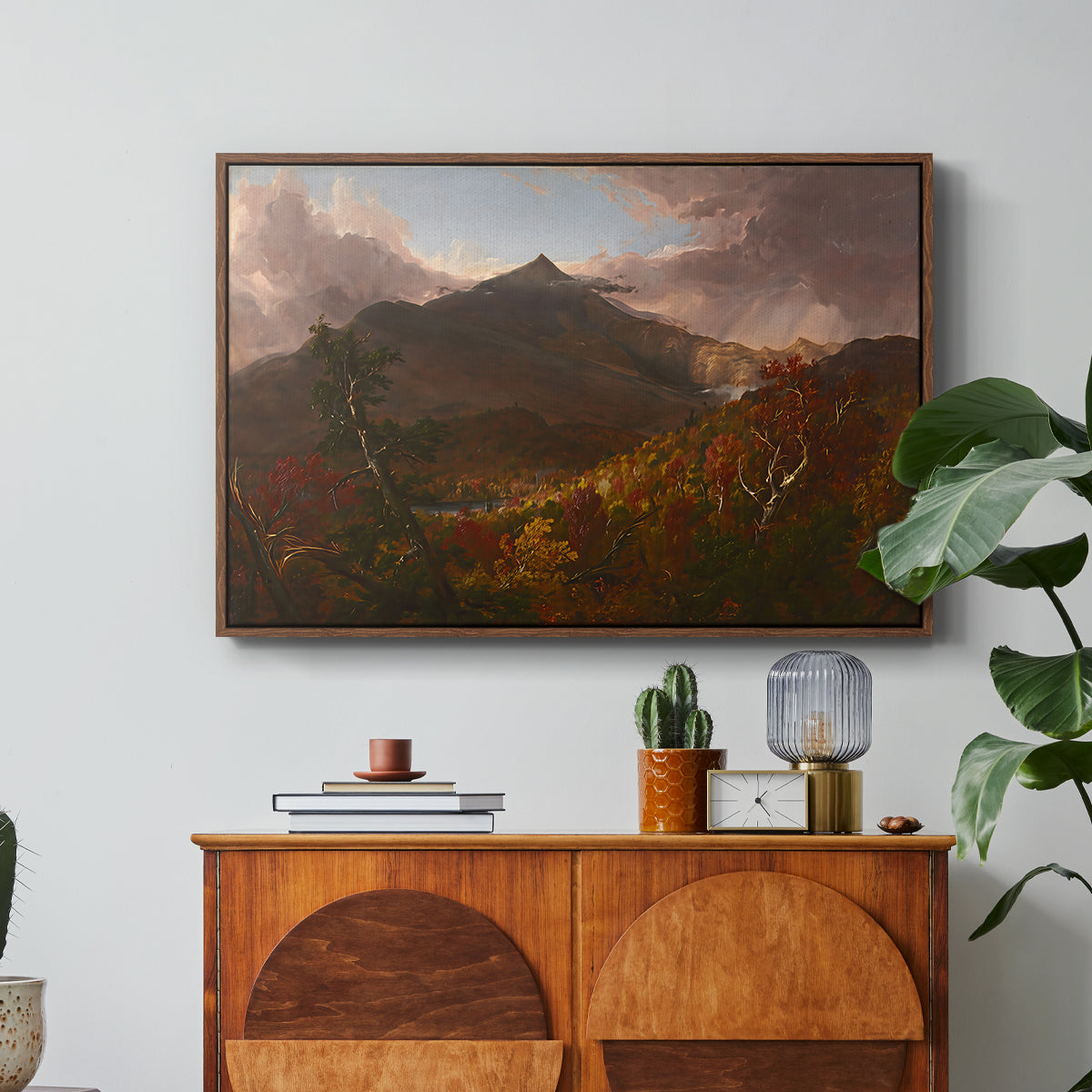 View of Schroon Mountain, Essex County, New York, After a Storm, 1838 - Floater Framed Canvas Print