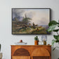 An Alpine Farm on the Untersberg, 1835 - Floater Framed Canvas Print