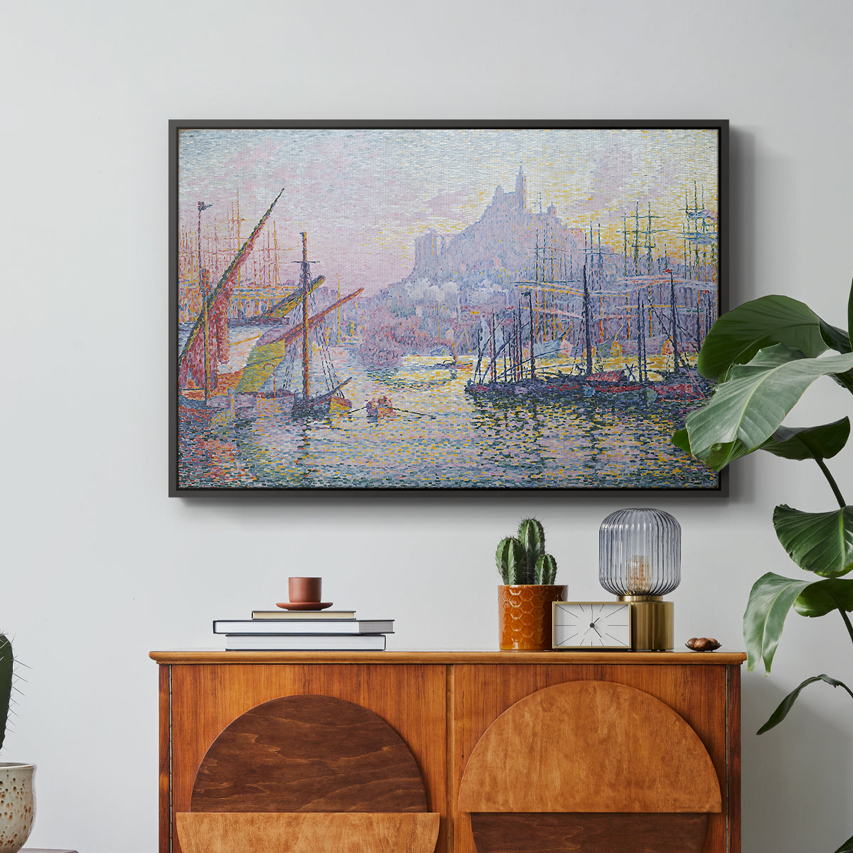 The Port of Marseille, 1905 - Floater Framed Canvas Print
