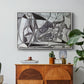 Goat's Skull, Bottle and Candle, 1952 - Floater Framed Canvas Print