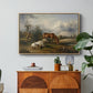 Two Horses on the Pasture, c. 1825 - Floater Framed Canvas Print