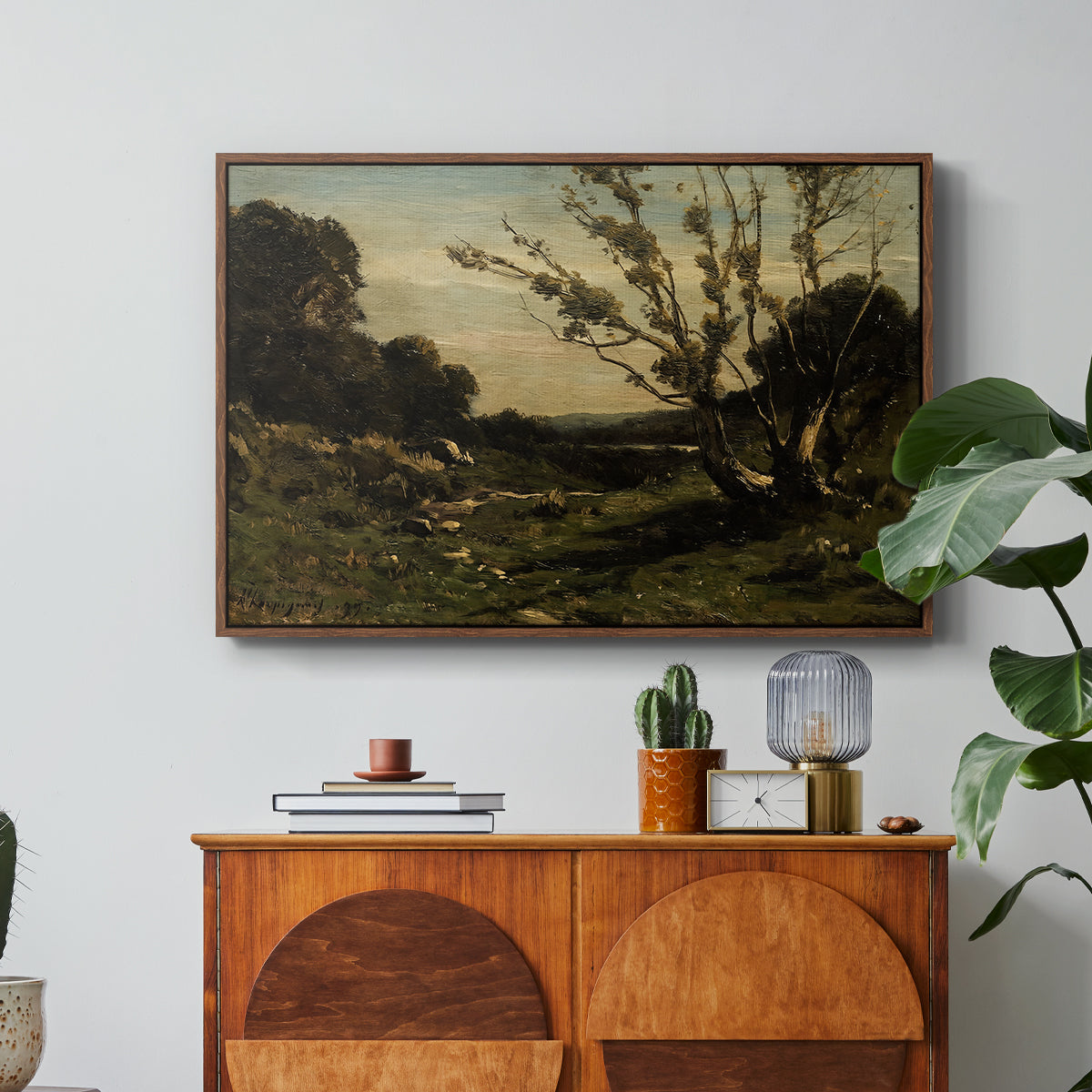 Morning in the Nievre, 1877 - Floater Framed Canvas Print