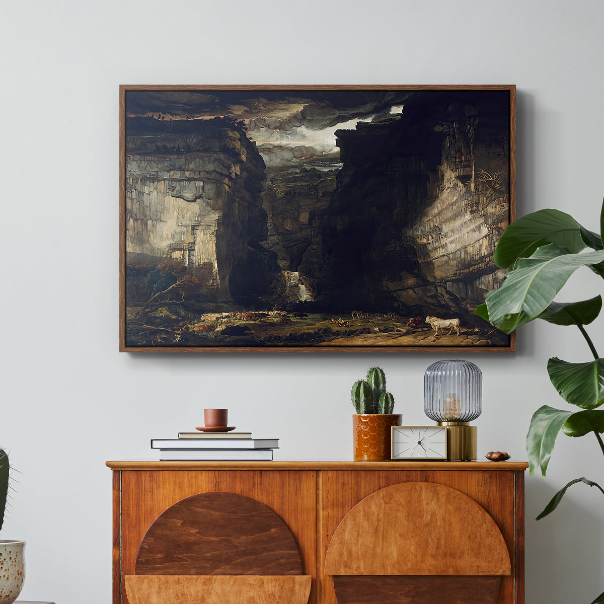 Gordale Scar, c. 1811-1813 - Floater Framed Canvas Print