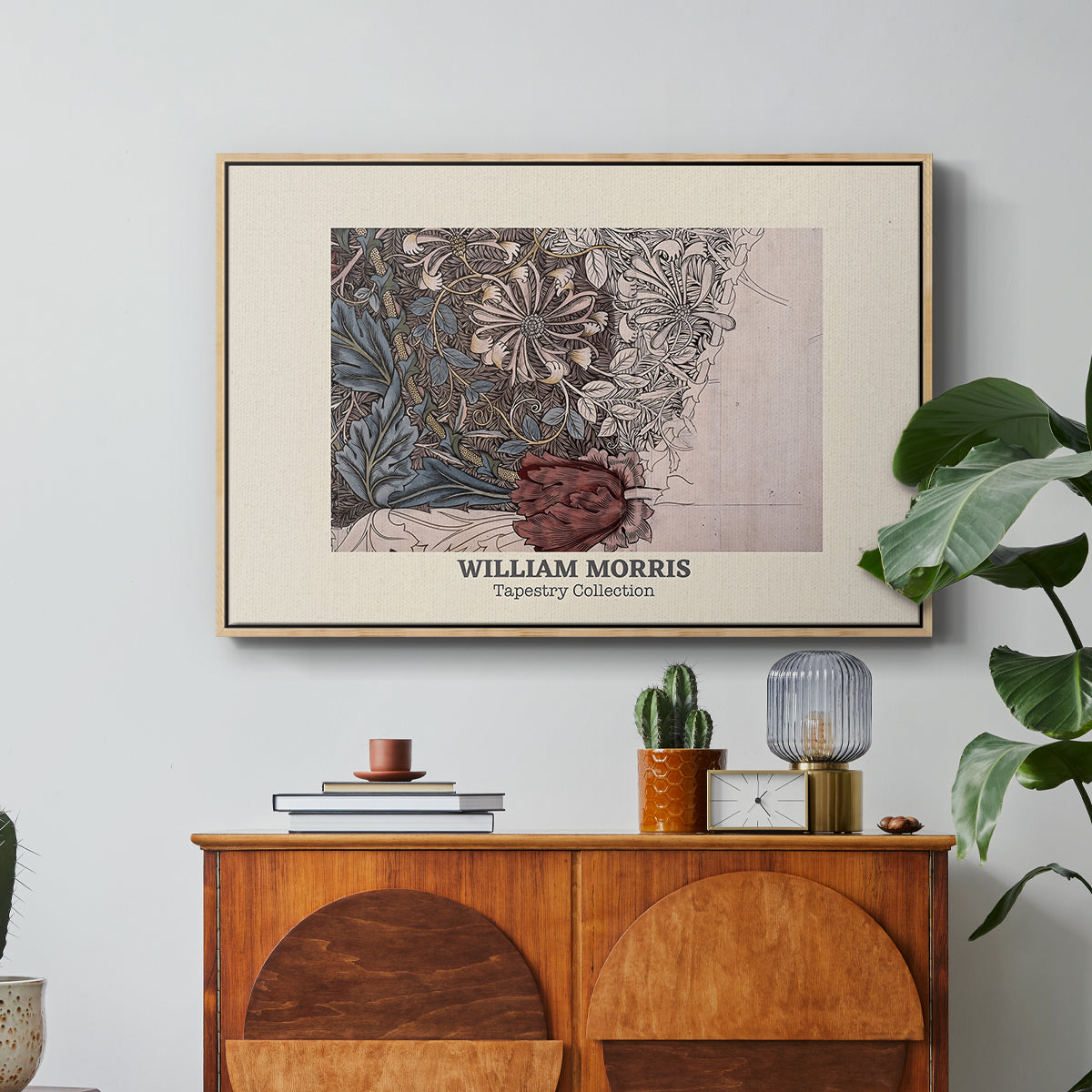Honeysuckle (Tapestry Collection), 1874 - Floater Framed Canvas Print
