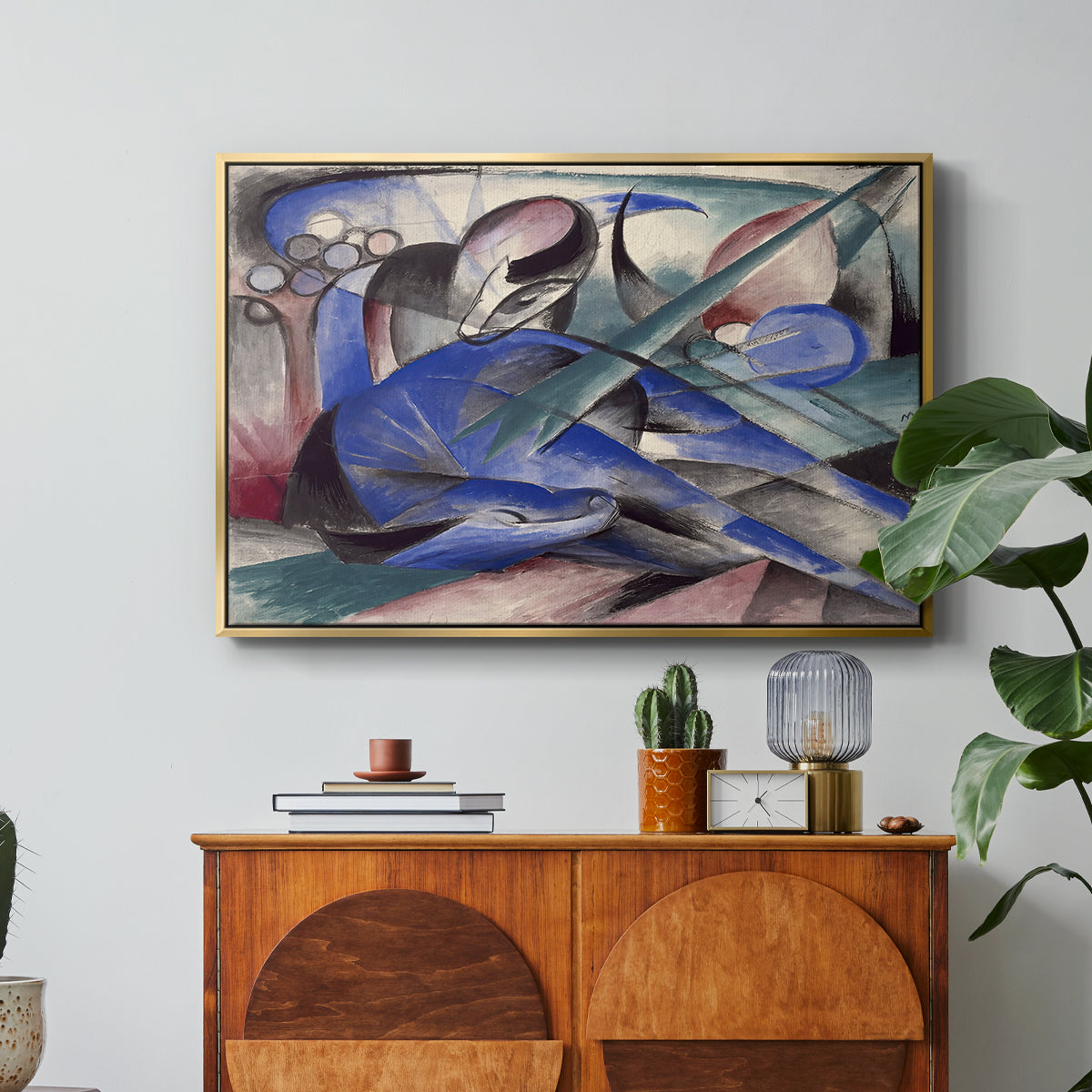 Dreaming Horse, 1913 - Floater Framed Canvas Print