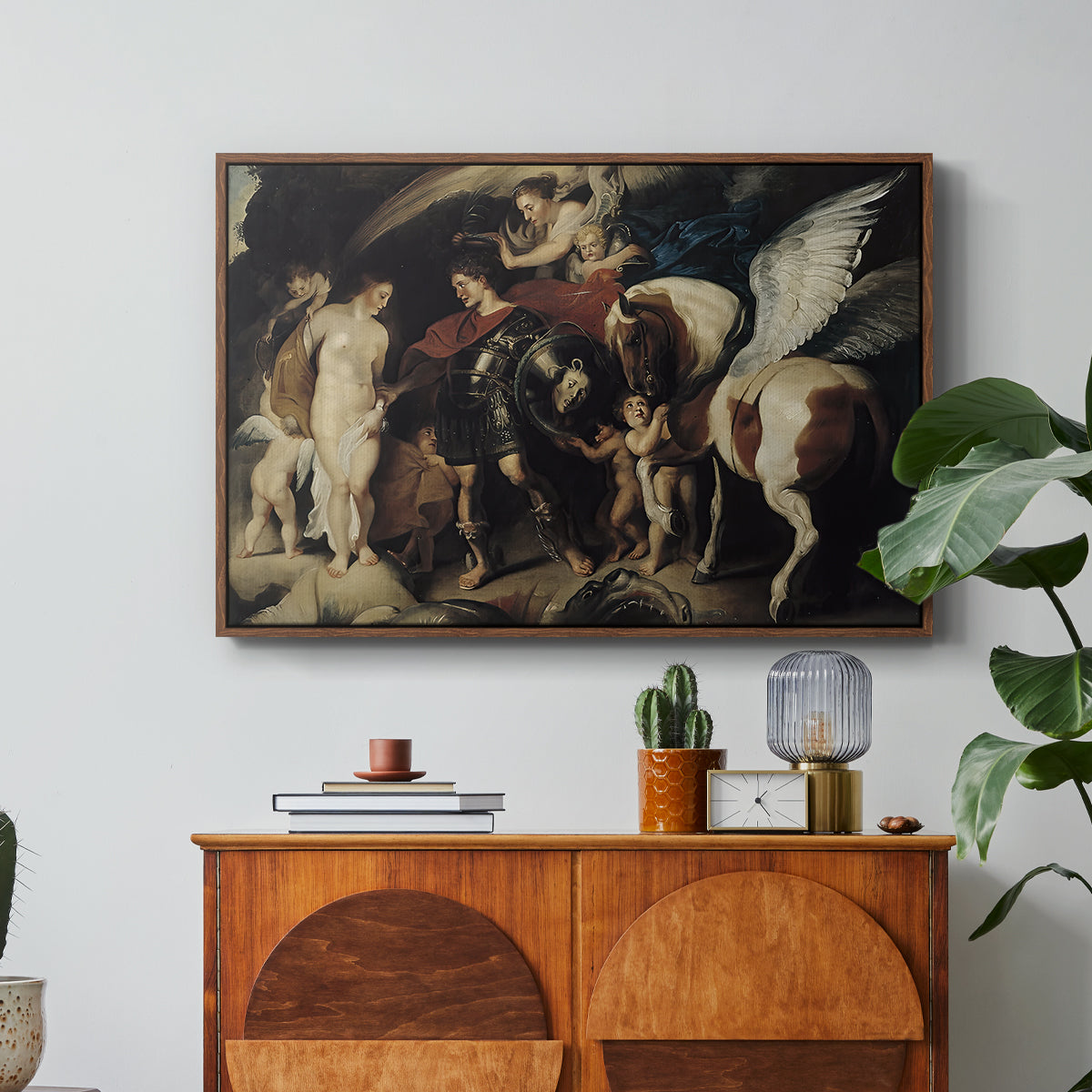 Perseus and Andromeda, c. 1620 - Floater Framed Canvas Print