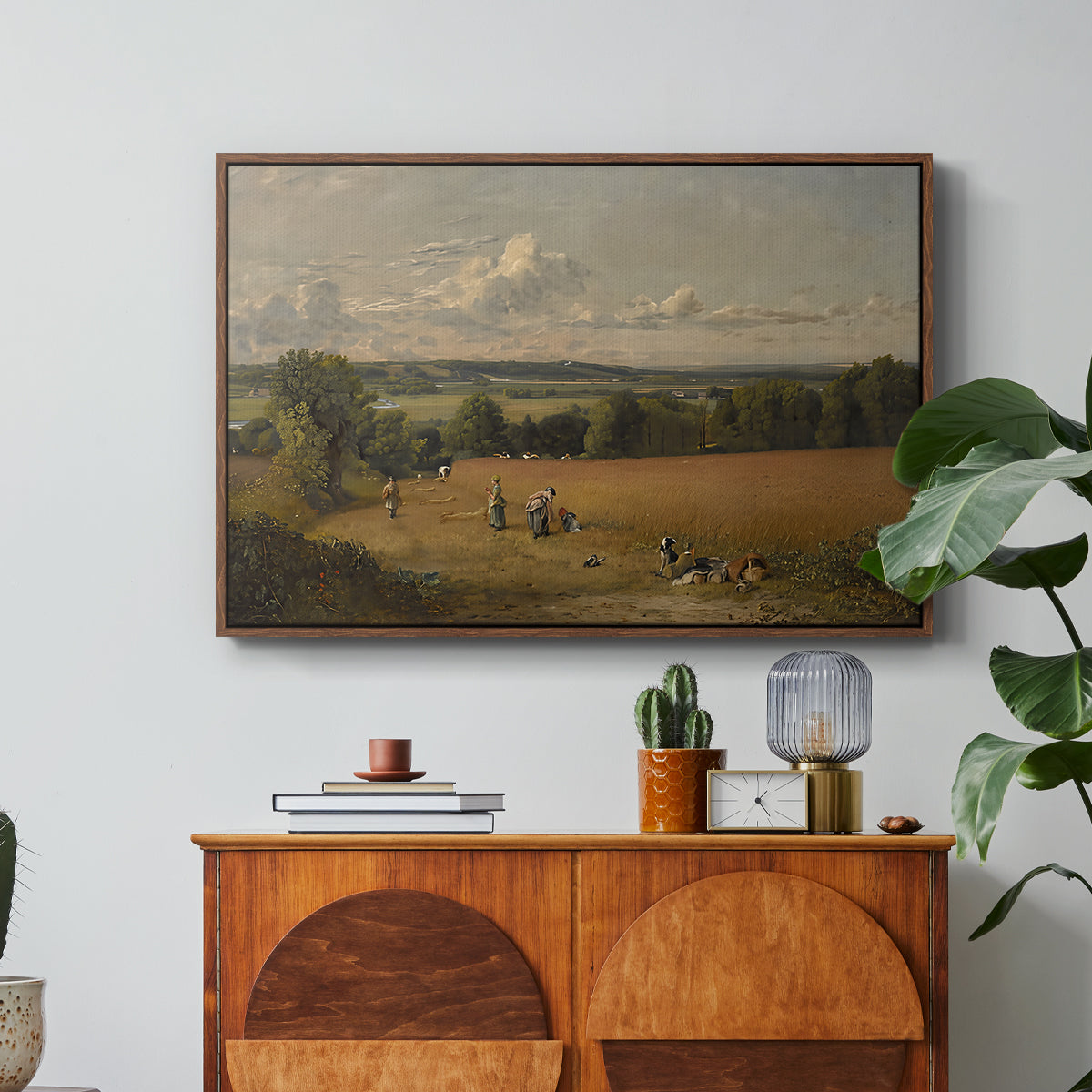 The Wheat Field, 1816 - Floater Framed Canvas Print