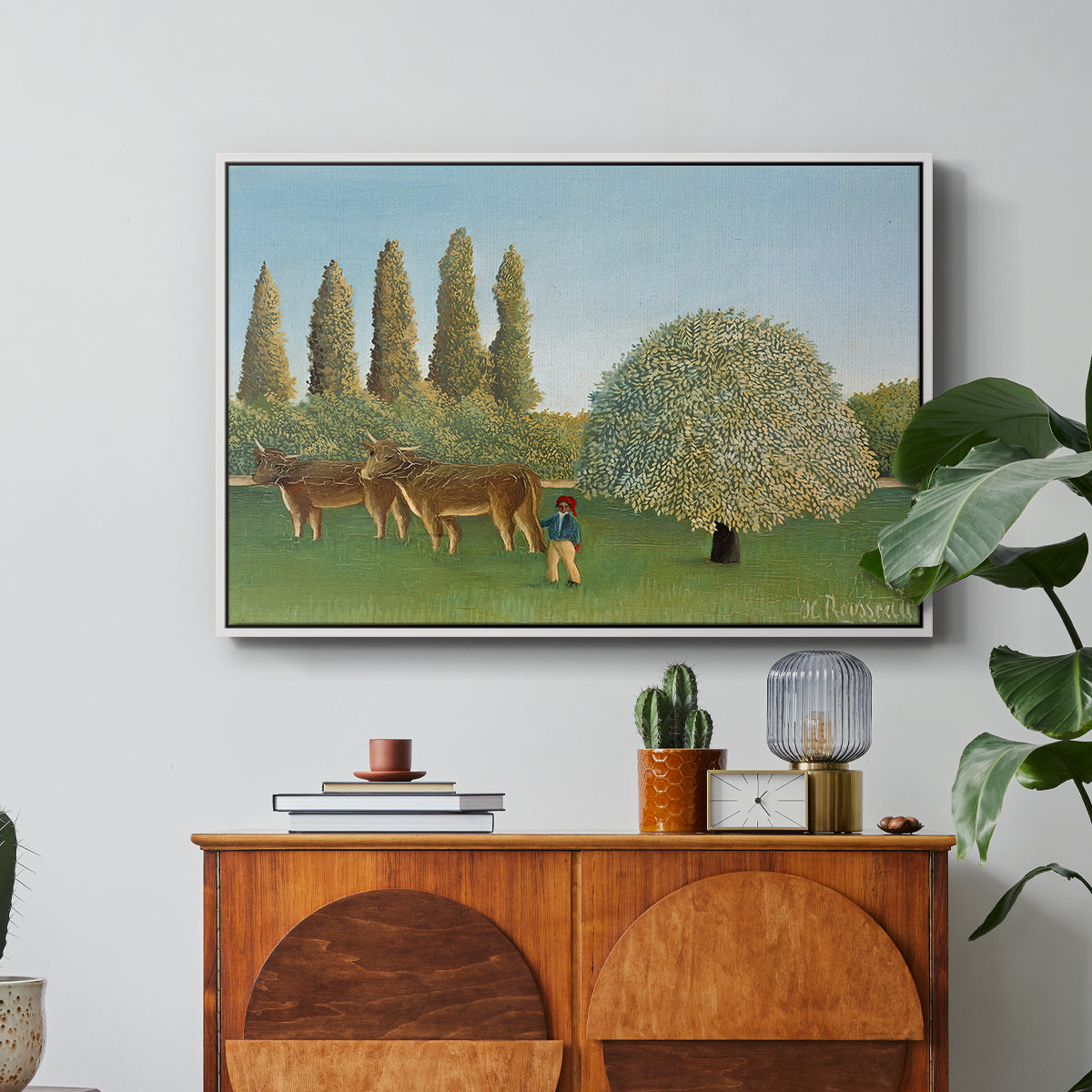 Meadlowland (The Pasture), 1910 - Floater Framed Canvas Print