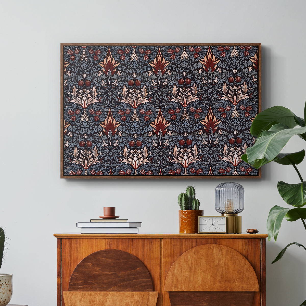 Snakeshead (Printed Textile), c. 1876 - Floater Framed Canvas Print