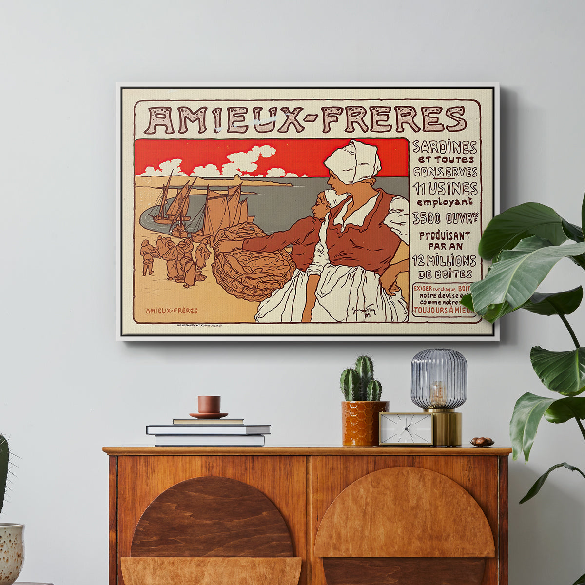 Amieux-Frères (Advertising Poster), 1899 - Floater Framed Canvas Print