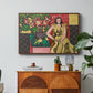 Seated Woman with a Vase of Amaryllis, 1941 - Floater Framed Canvas Print