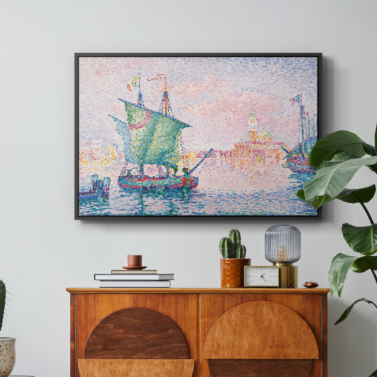 Venice, the Pink Cloud, 1909 - Floater Framed Canvas Print