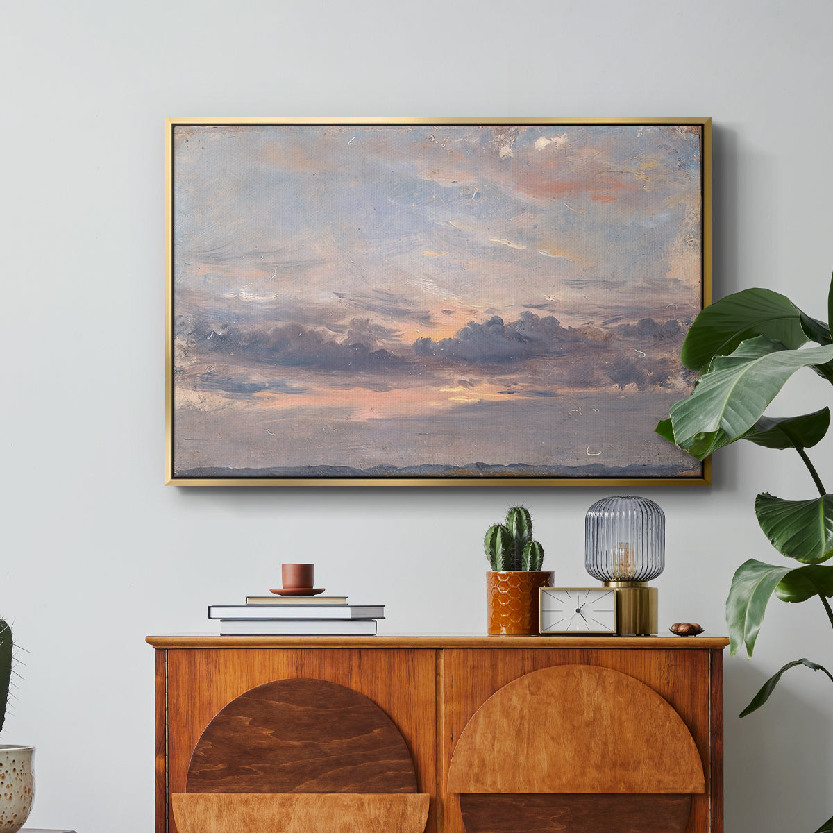 A Cloud Study, Sunset, c. 1821-1822 - Floater Framed Canvas Print