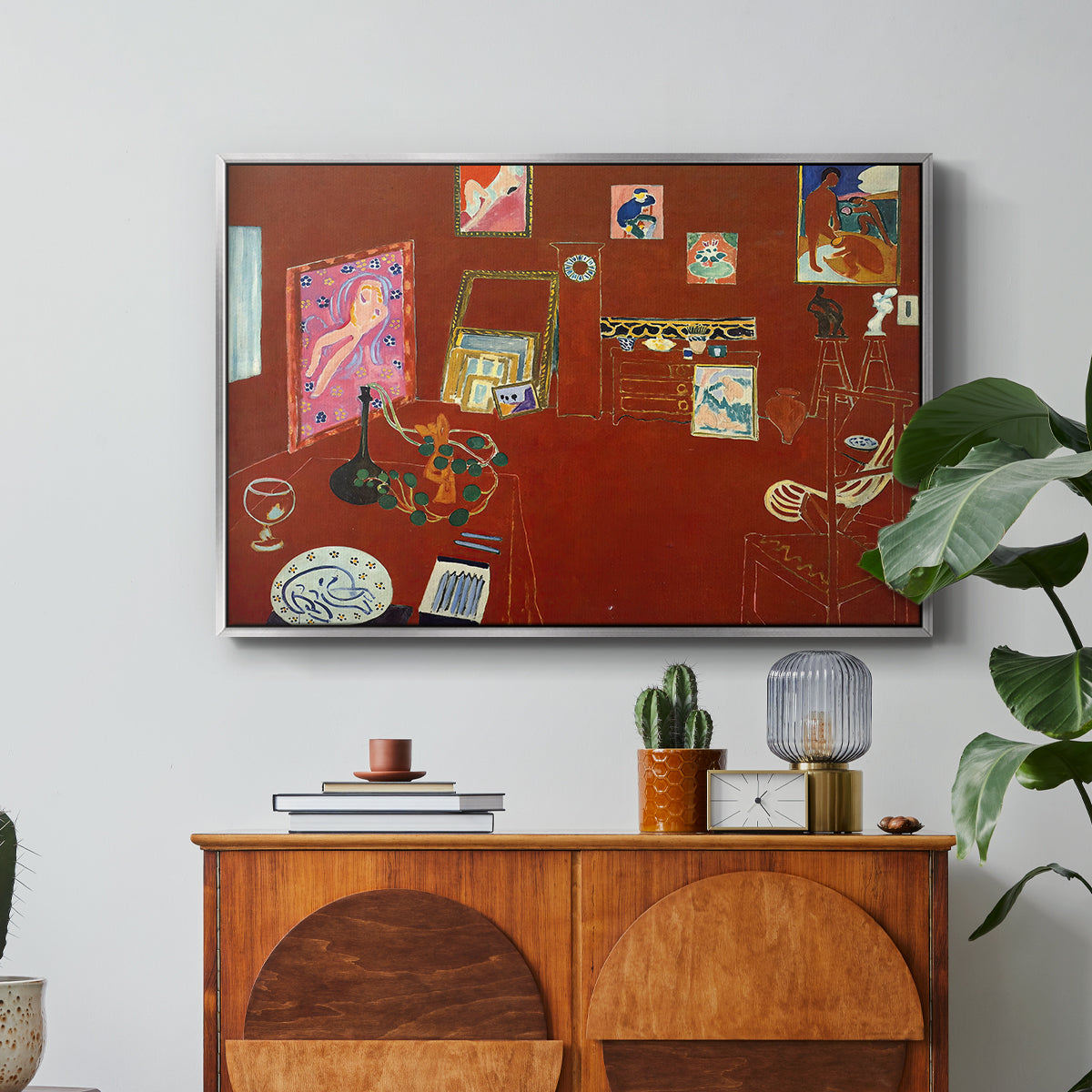 The Red Studio (L'Atelier Rouge), 1911 - Floater Framed Canvas Print