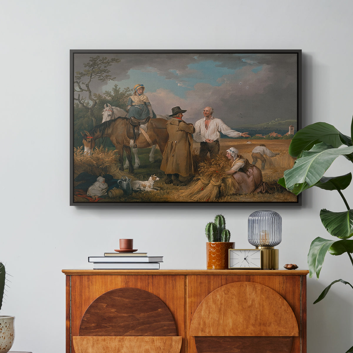 The Reapers, 1800 - Floater Framed Canvas Print