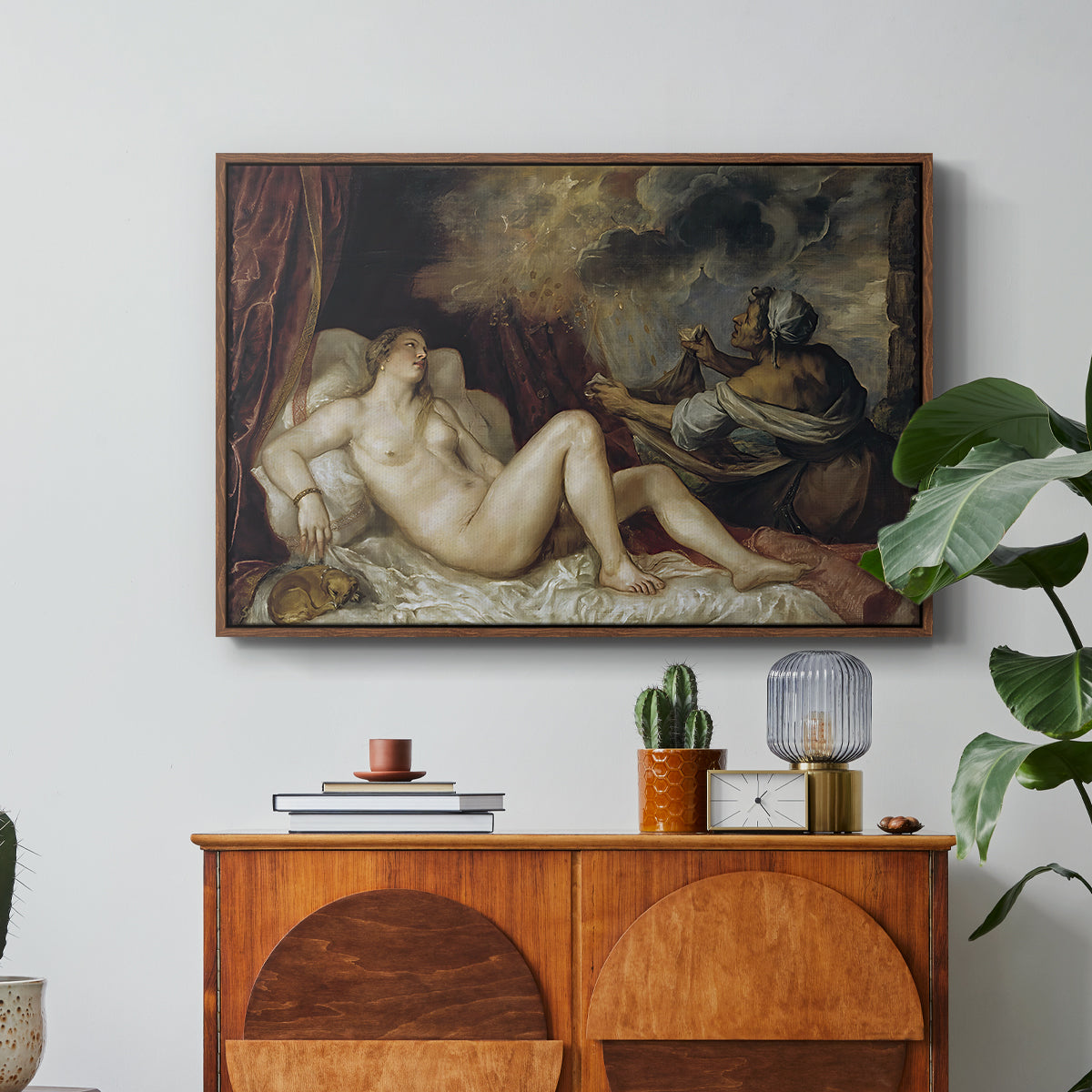 Danaë, c. 1560-1565 - Floater Framed Canvas Print