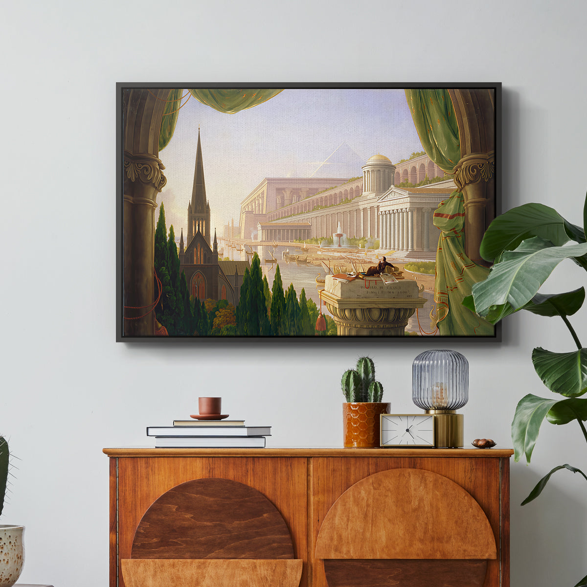 The Architect's Dream, 1840 - Floater Framed Canvas Print