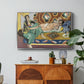 Odalisques Playing Checkers (Odalisques jouant aux dames), 1928 - Floater Framed Canvas Print