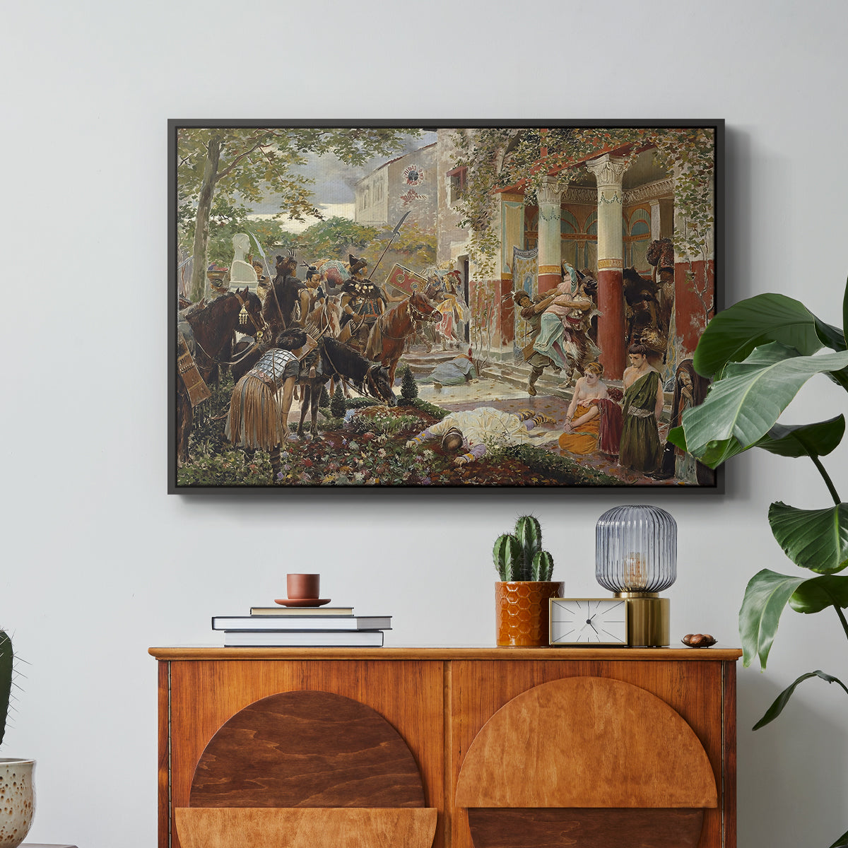 Onslaught of the Tartars, c. 1938 - Floater Framed Canvas Print