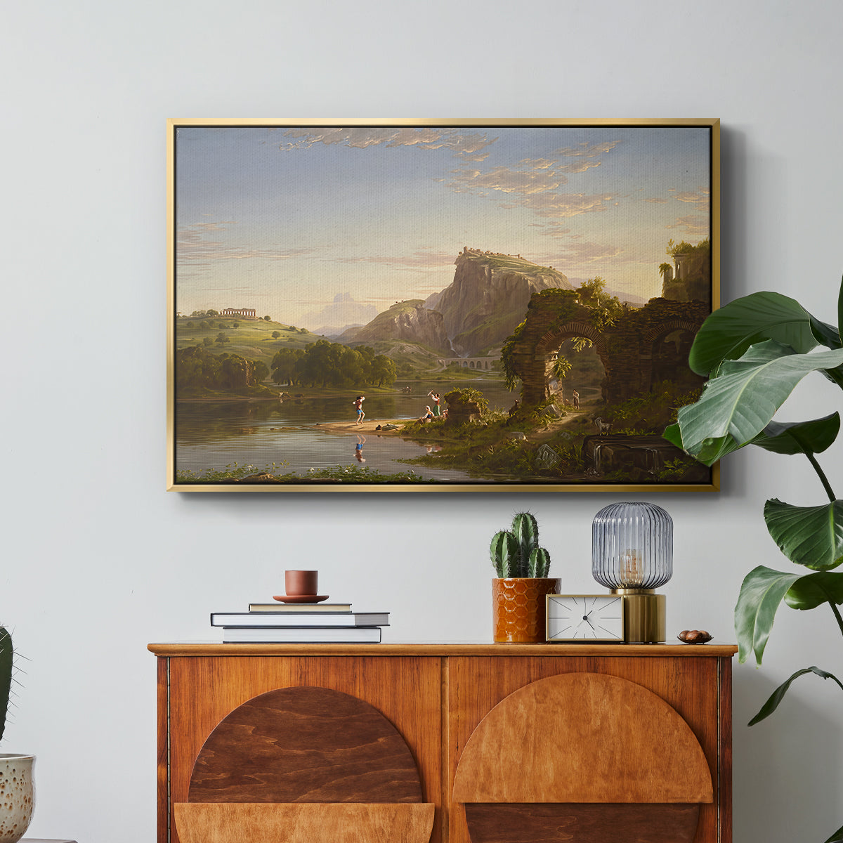 L'Allegro, 1845 - Floater Framed Canvas Print