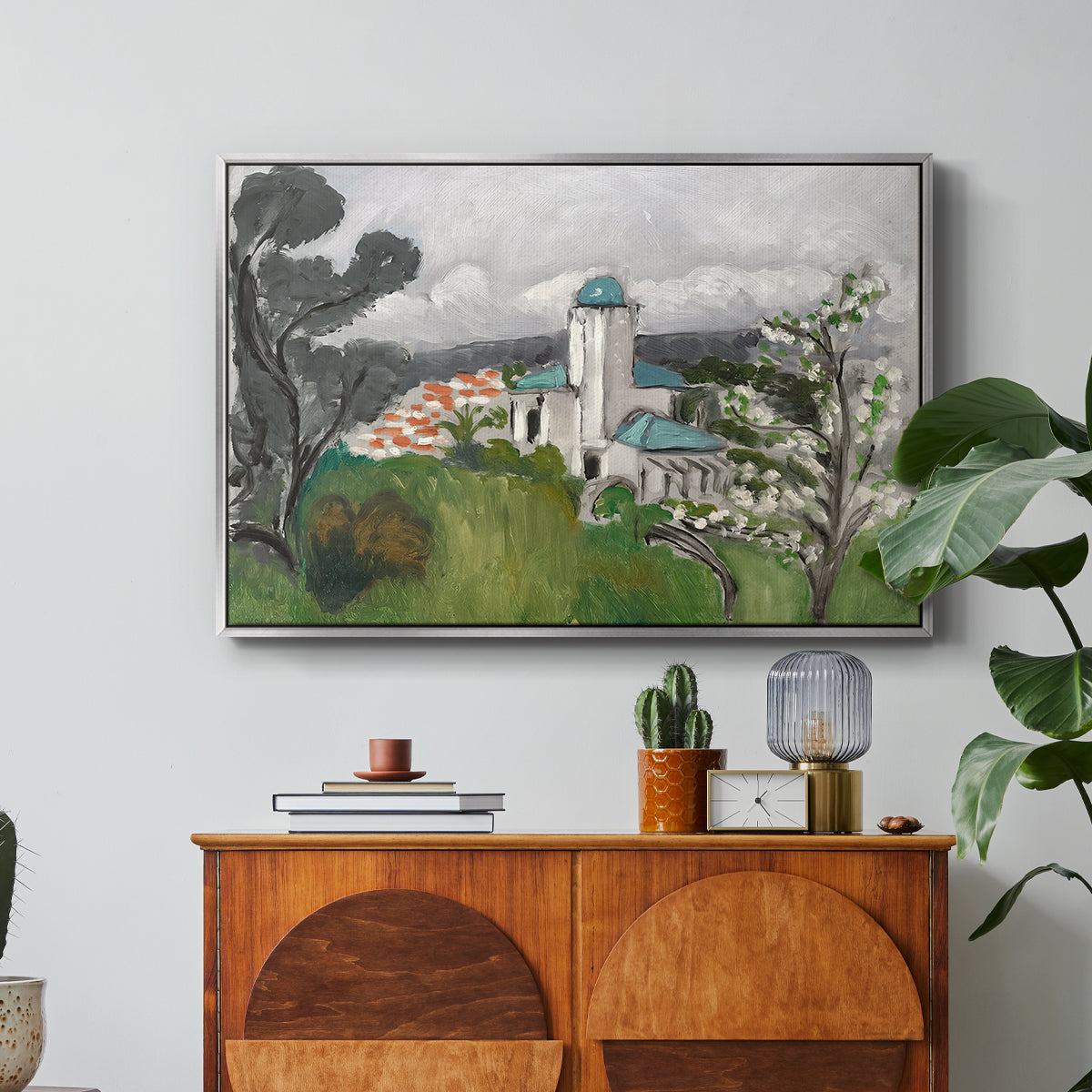 The Blue Villa (La Villa Bleue), c. 1918 - Floater Framed Canvas Print