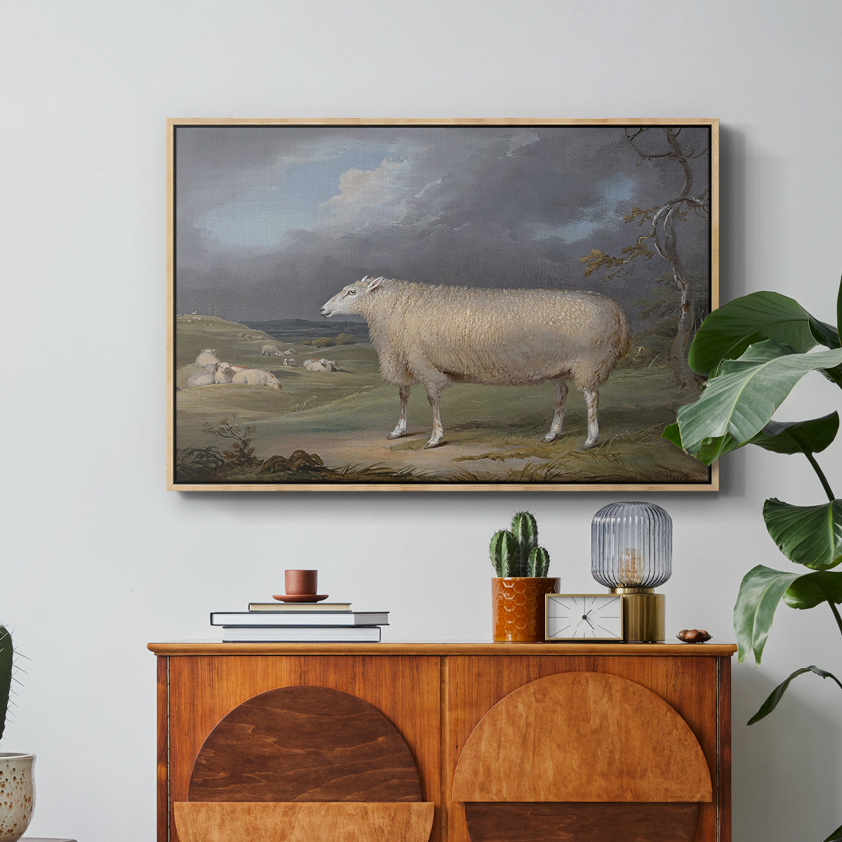 A Border Leicester Ewe, c. 1795-1800 - Floater Framed Canvas Print