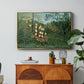 Fight Between a Tiger and a Buffalo, 1908 - Floater Framed Canvas Print