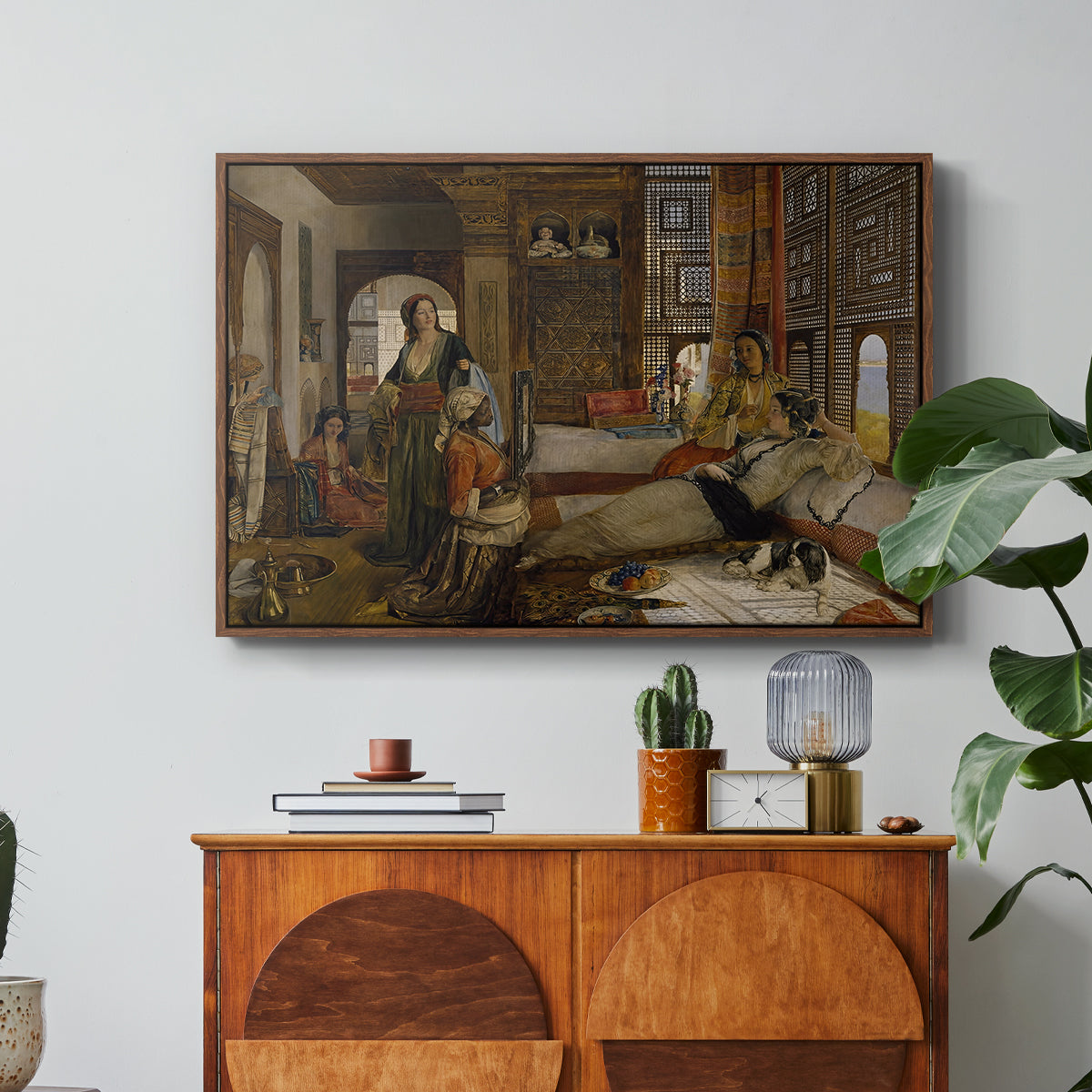 The Harem, 1876 - Floater Framed Canvas Print