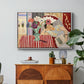 Woman with Anemones (Femme et anémones), c. 1920-1921 - Floater Framed Canvas Print