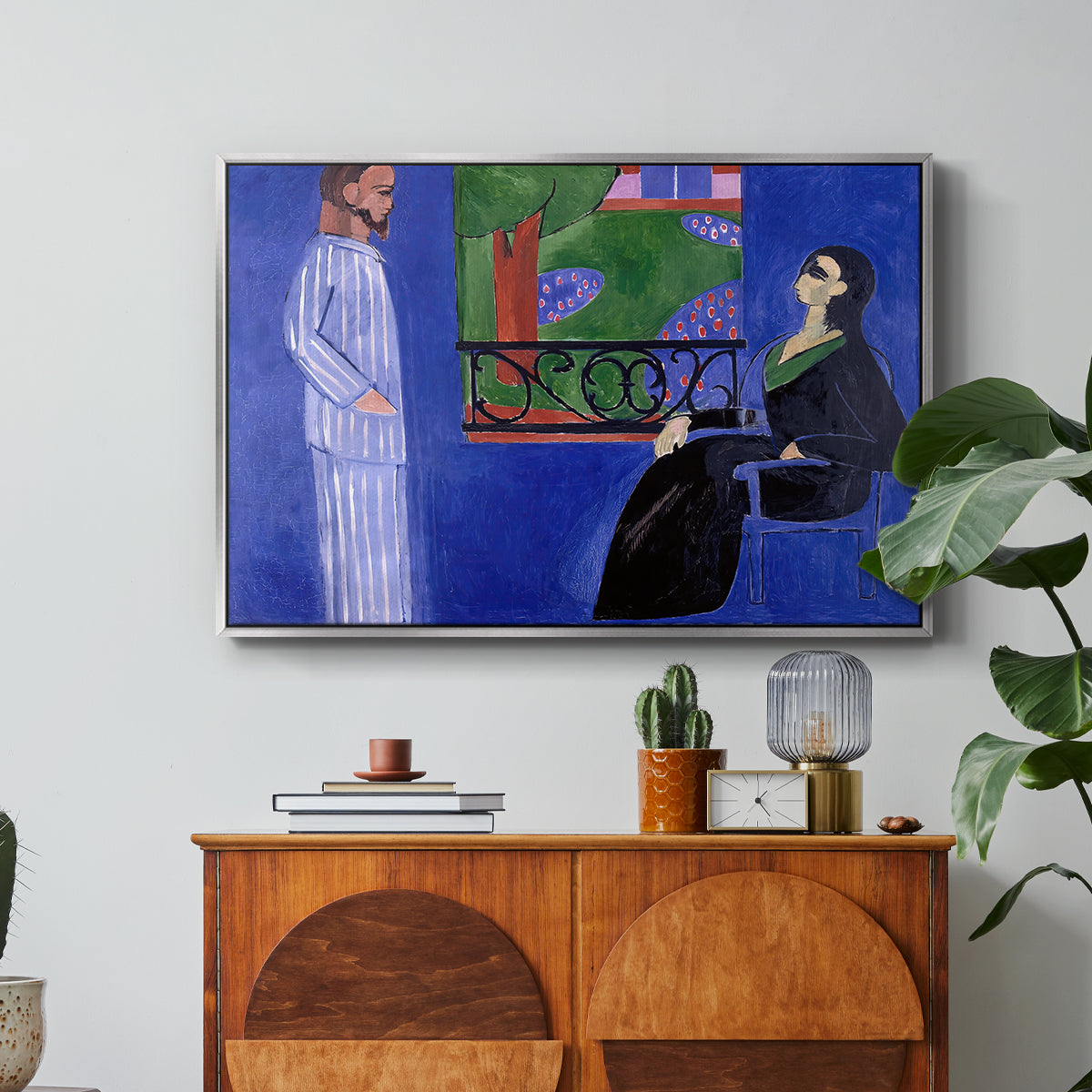 The Conversation, c. 1908-1912 - Floater Framed Canvas Print
