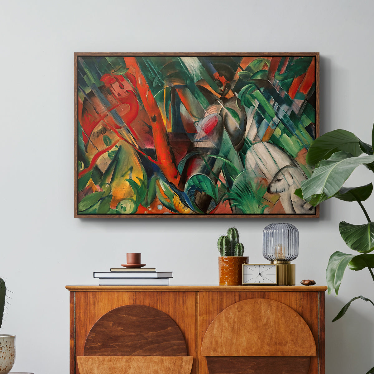In the Rain, 1912 - Floater Framed Canvas Print