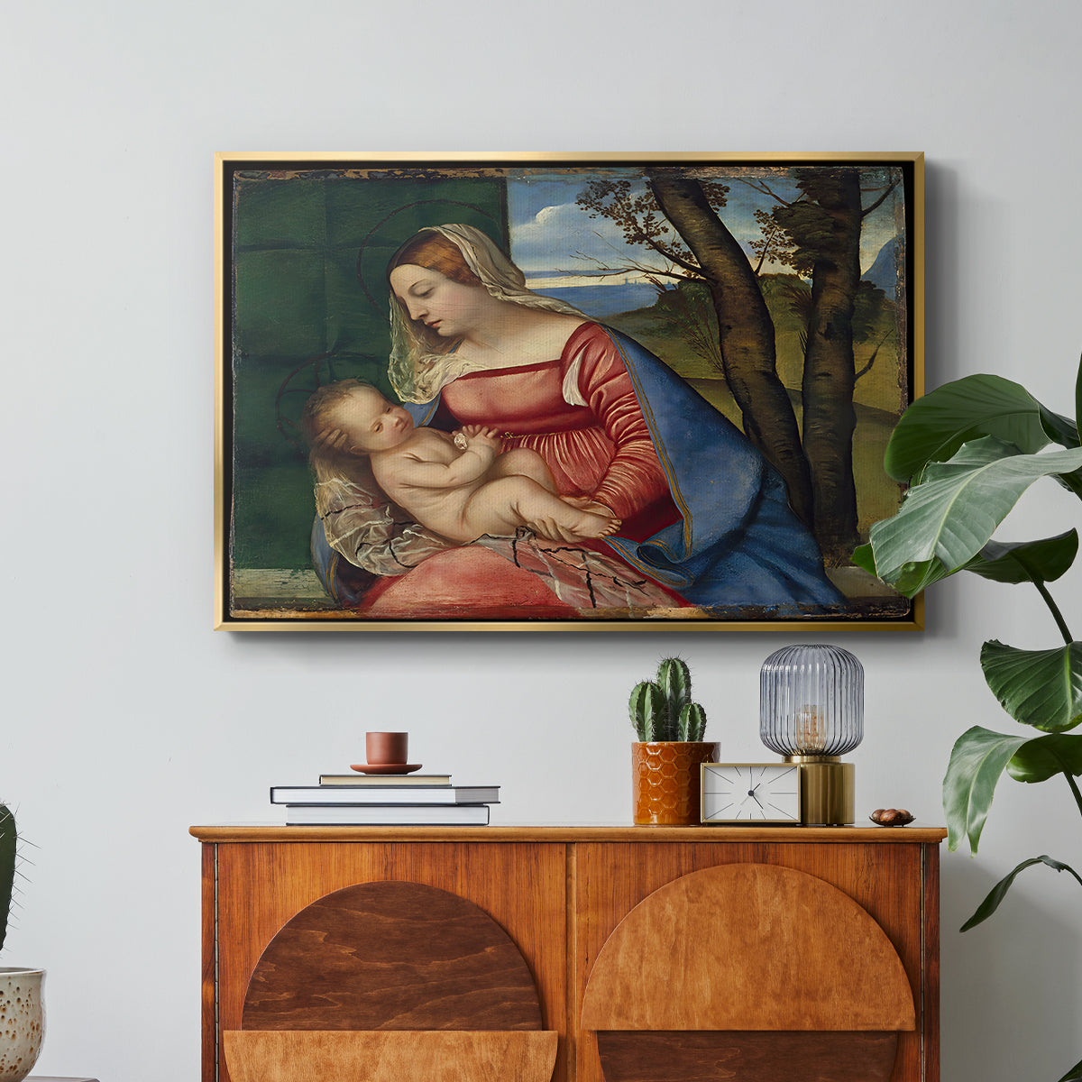 Madonna and Child, c. 1508 - Floater Framed Canvas Print