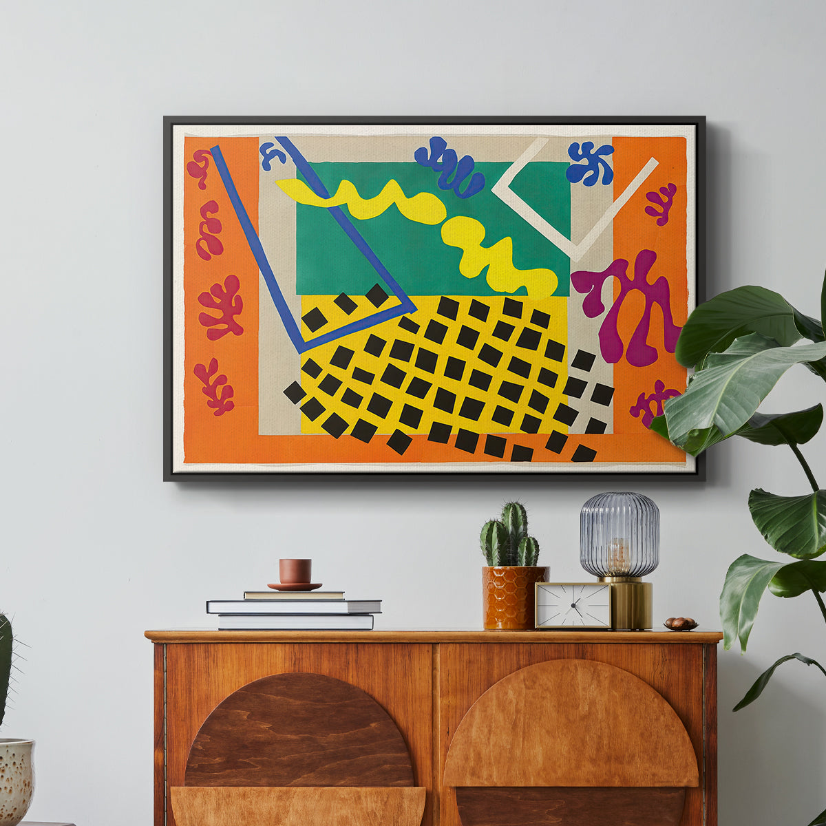 The Codomas (Les codomas), from Jazz, 1947 - Floater Framed Canvas Print