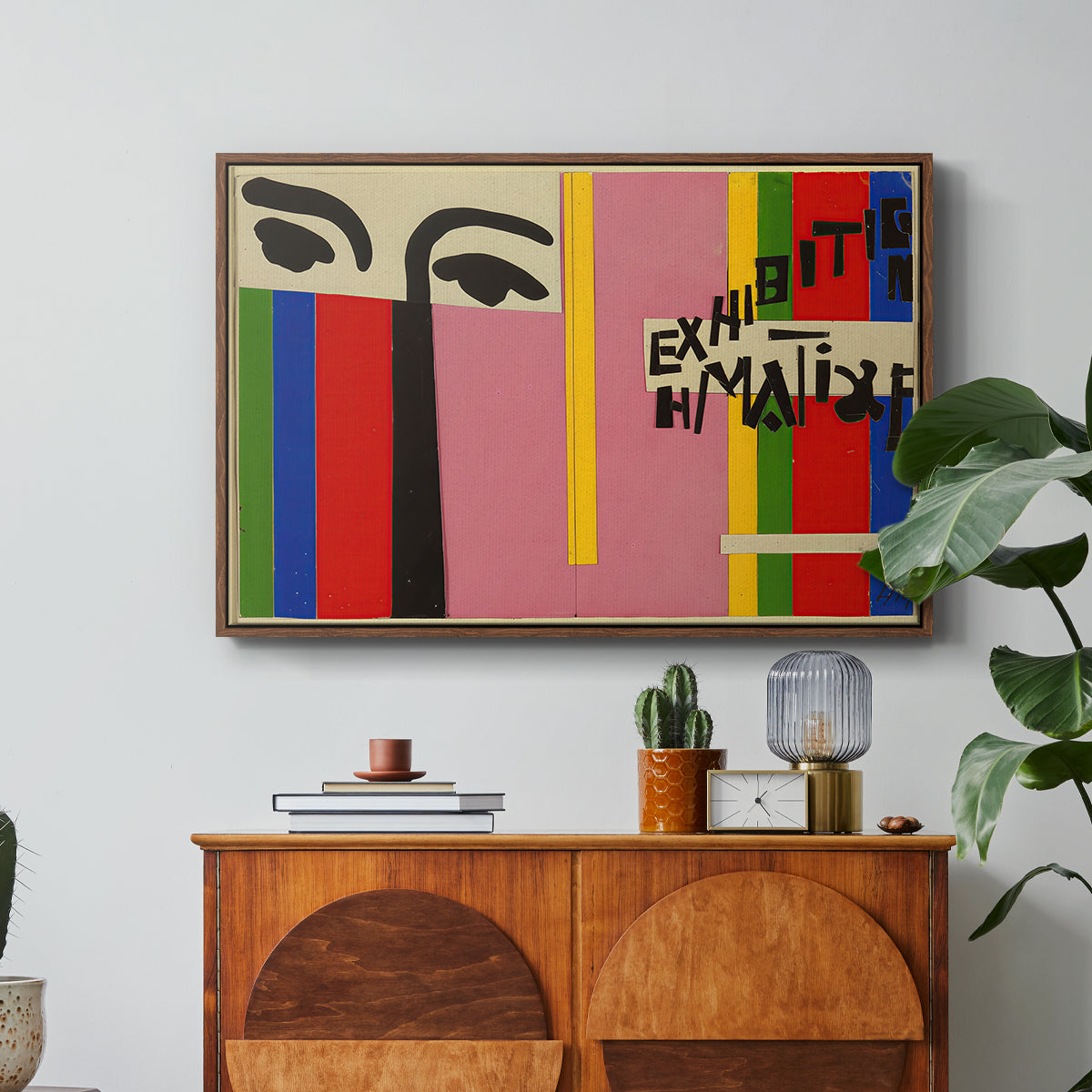 Design for Cover of Exhibition Catalogue, 1951 - Floater Framed Canvas Print