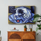 Cat Playing with a Ball, 1945-1950 - Floater Framed Canvas Print