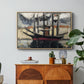 Two Boats Side by Side, Port of Marseilles, c. 1916 - Floater Framed Canvas Print