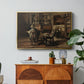 The Studio of Ferdinand De Braekeleer I, Father of the Painter, c. 1873-1885 - Floater Framed Canvas Print