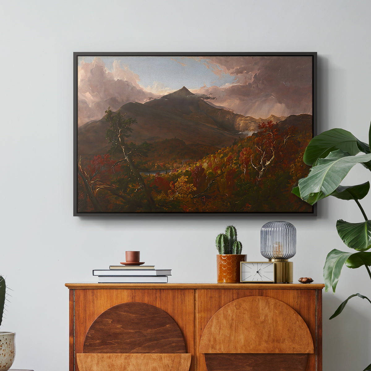 View of Schroon Mountain, Essex County, New York, After a Storm, 1838 - Floater Framed Canvas Print