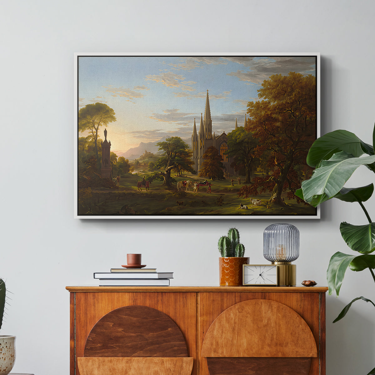 The Return, 1837 - Floater Framed Canvas Print