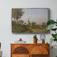 Village Landscape with Church, 1891 - Floater Framed Canvas Print