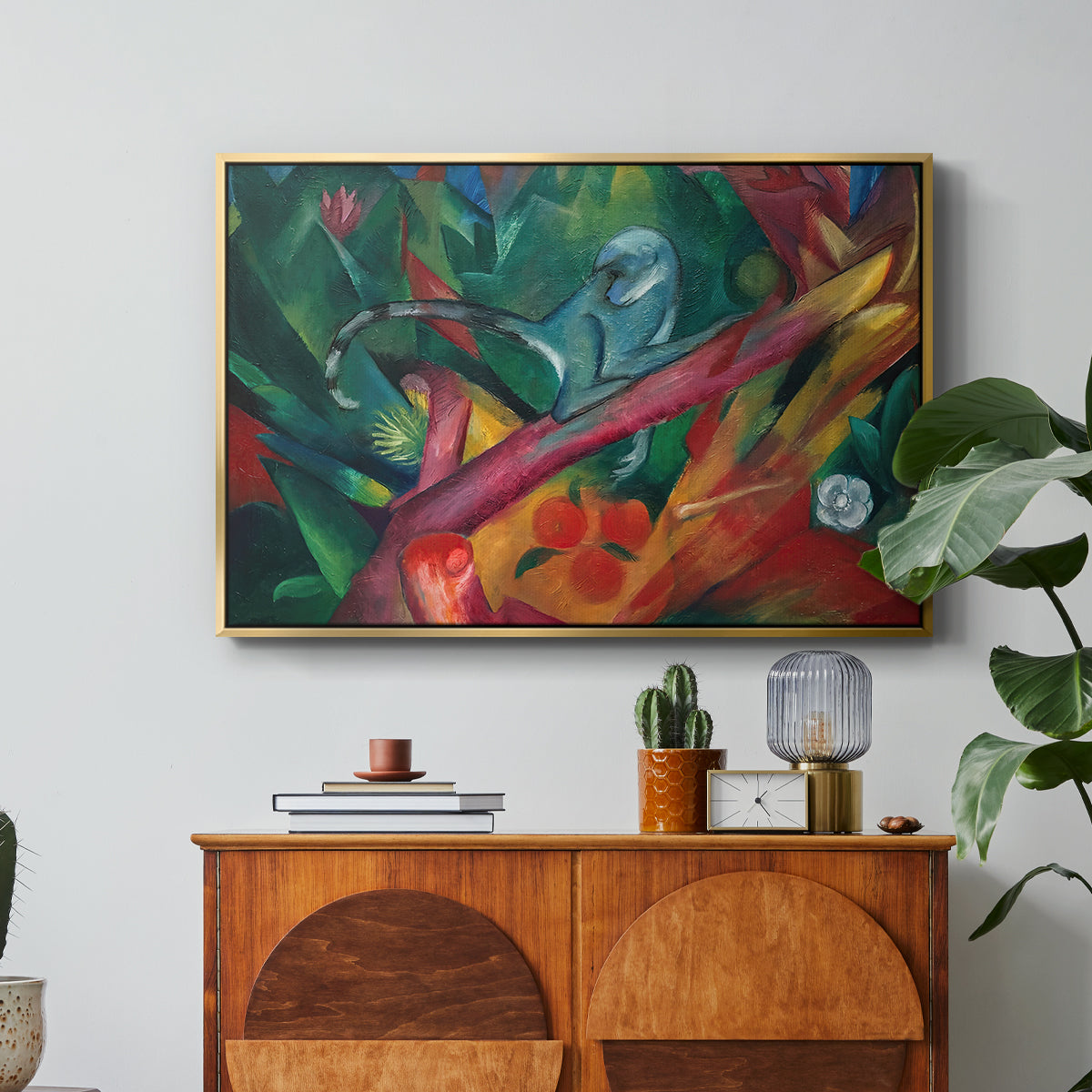 The Monkey, 1912 - Floater Framed Canvas Print