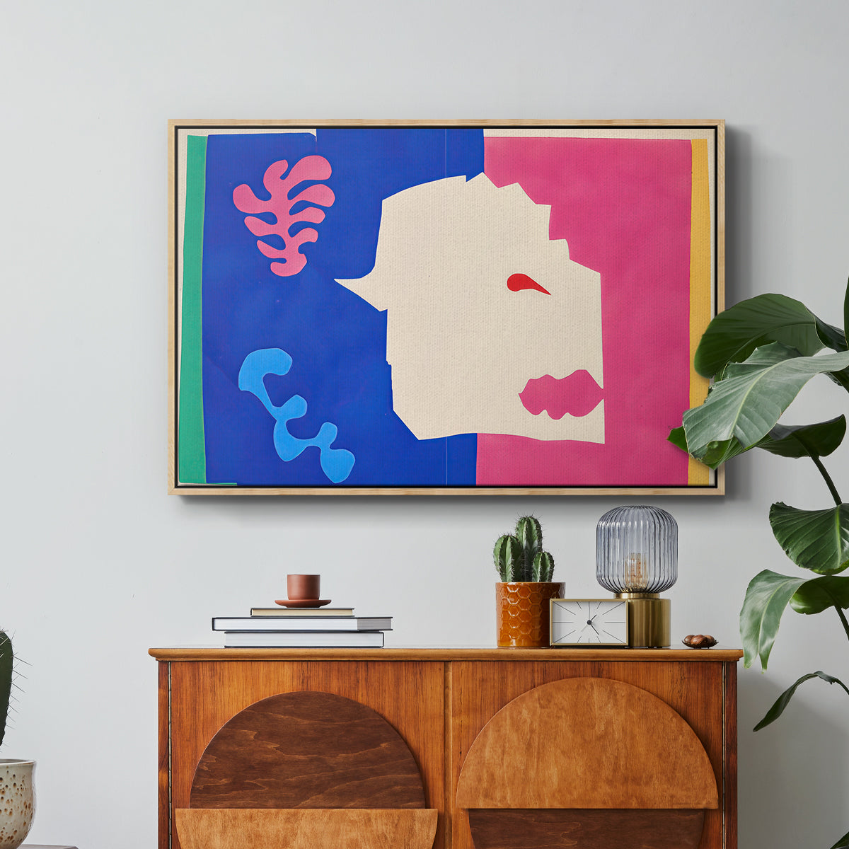 The Wolf (Le loup), from Jazz, 1947 - Floater Framed Canvas Print