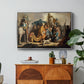 David with Goliath's Head in front of Saul, for Rembrandt, 1627 - Floater Framed Canvas Print