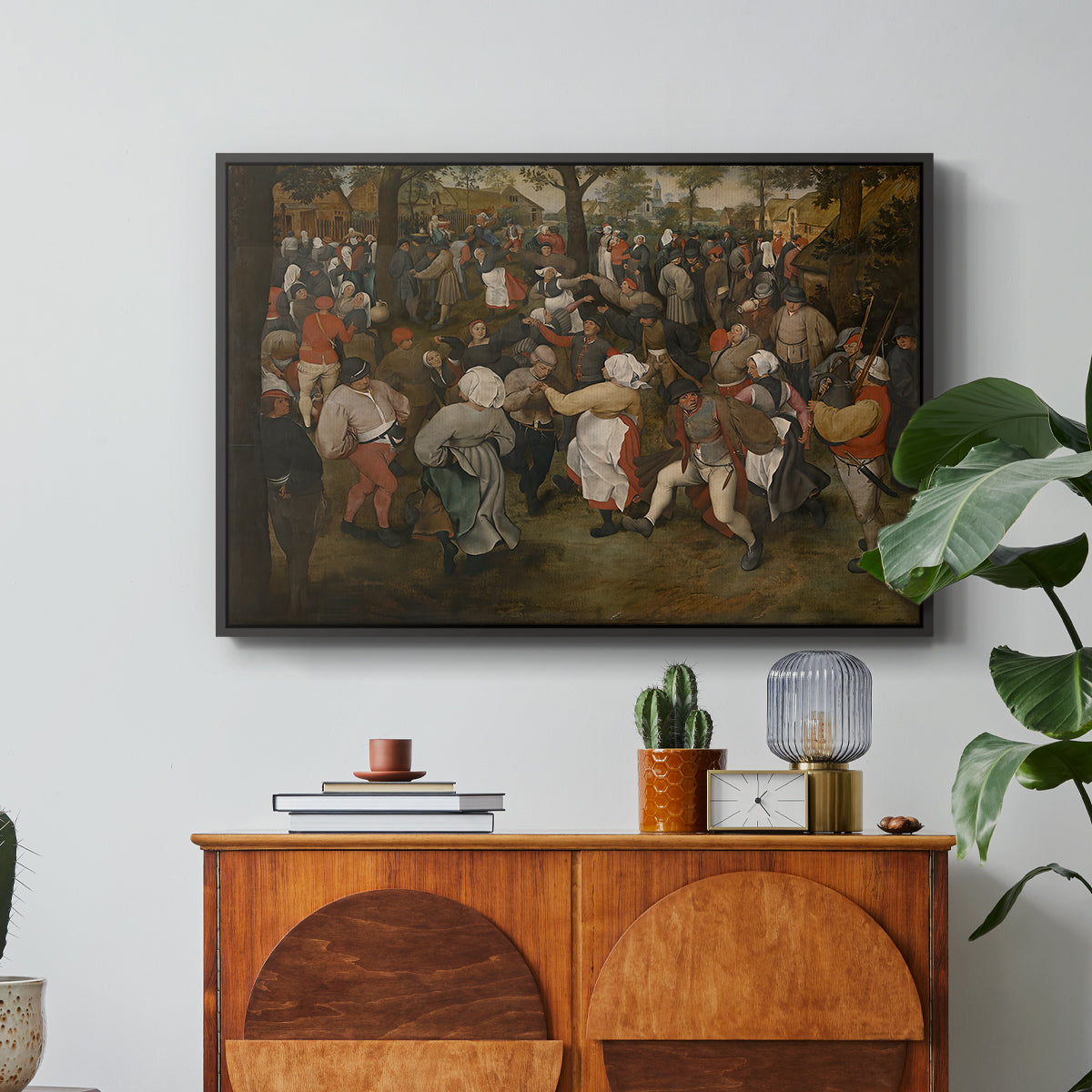 The Wedding Dance, c. 1566 - Floater Framed Canvas Print