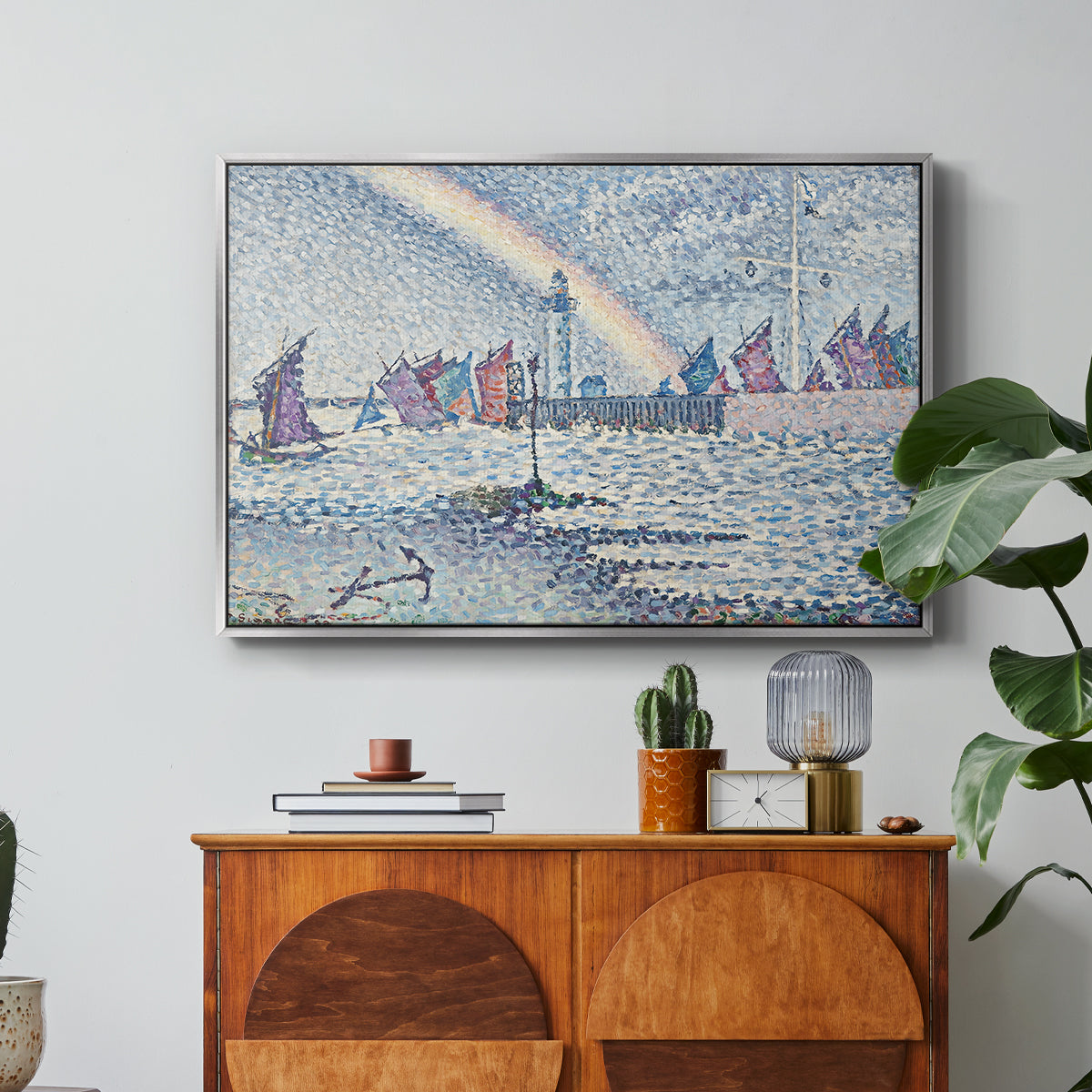 Entrance to the Port of Honfleur, 1899 - Floater Framed Canvas Print