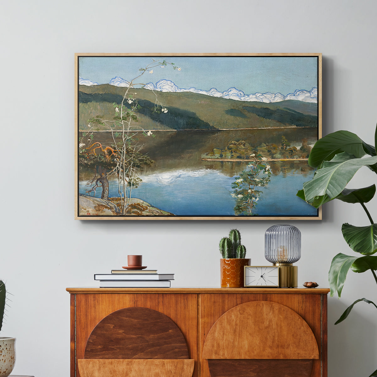 Thunderclouds on the Horizon, 1897 - Floater Framed Canvas Print