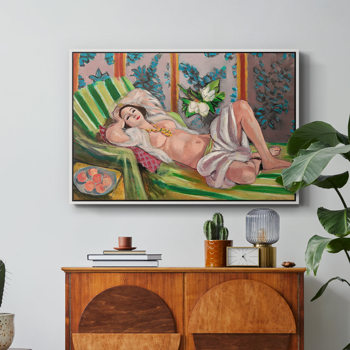 Odalisque Couchée Aux Magnolias, c. 1923 - Floater Framed Canvas Print