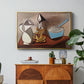 Jug, Candle, and Enamel Pan, 1950 - Floater Framed Canvas Print